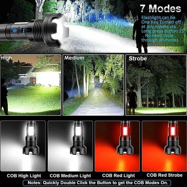 🎁Last Day Promotion- SAVE 40%🏠LED Rechargeable Tactical Laser Flashlight-Buy 2 Free Shipping