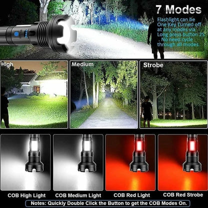 🎁Last Day Promotion- SAVE 40%🏠LED Rechargeable Tactical Laser Flashlight-Buy 2 Free Shipping