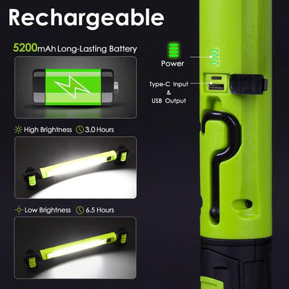 🔥LAST DAY ONLY 60% OFF - 🔦3000LM Work Light Flashlight with Magnetic Base & Hanging Hooks