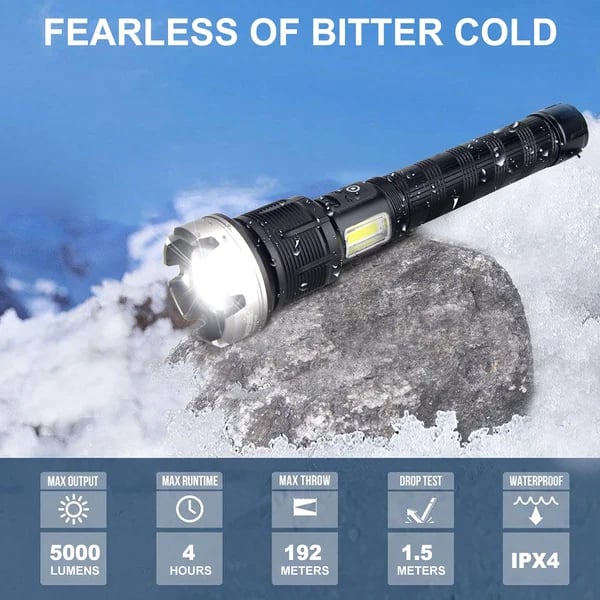 🎁Last Day Promotion- SAVE 40%🏠LED Rechargeable Tactical Laser Flashlight-Buy 2 Free Shipping