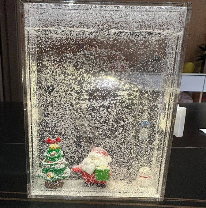 Santa Claus Snowy Night Mini Night Light