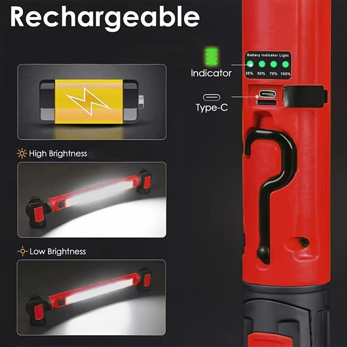 🔥LAST DAY ONLY 60% OFF - 🔦3000LM Work Light Flashlight with Magnetic Base & Hanging Hooks