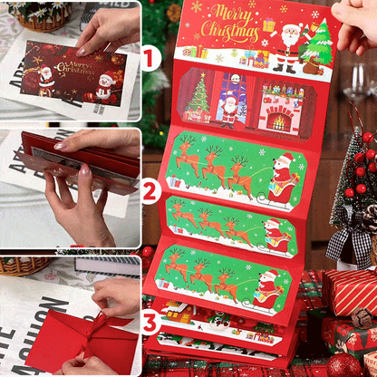 🏆Flash Sale⚡ 50K+ SOLD! Almost Gone-🎅💸Christmas Cash Gift Envelope– A creative way to give cash this Christmas!