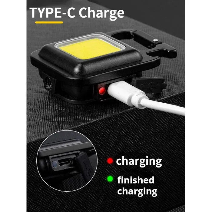 🔑💡 Compact Power in Your Pocket: The Mini COB Keychain Work Light